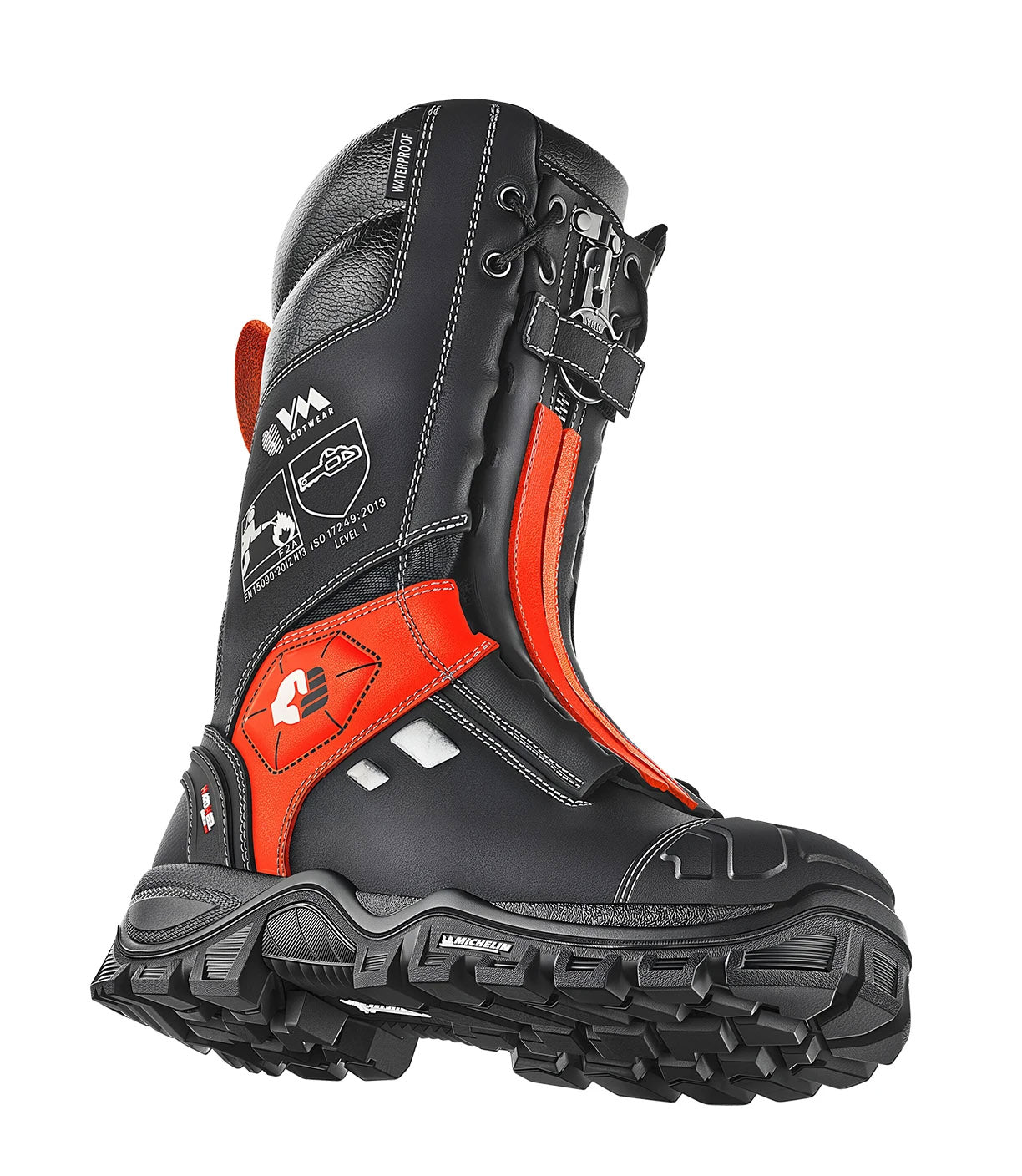 Gasilski protivrezni škornji BLACK FIGHTER 7200-S7L