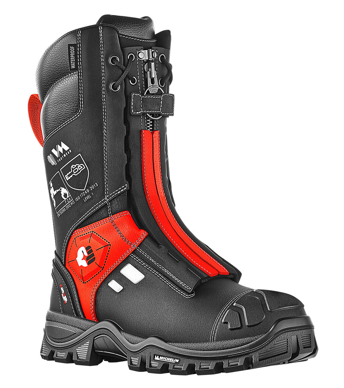 Gasilski protivrezni škornji BLACK FIGHTER 7200-S7L