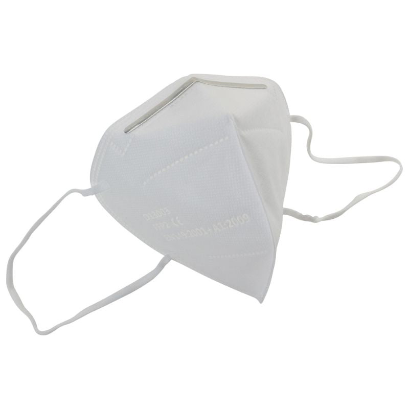 Polmaska - respirator za prašne delce FFP2 NR2, ploščato zložljiva