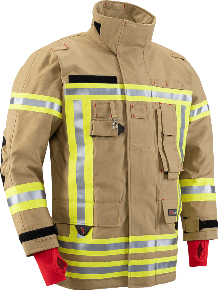 Gasilska zaščitna jakna TEXPORT® FIRE BASIC RED LINE
