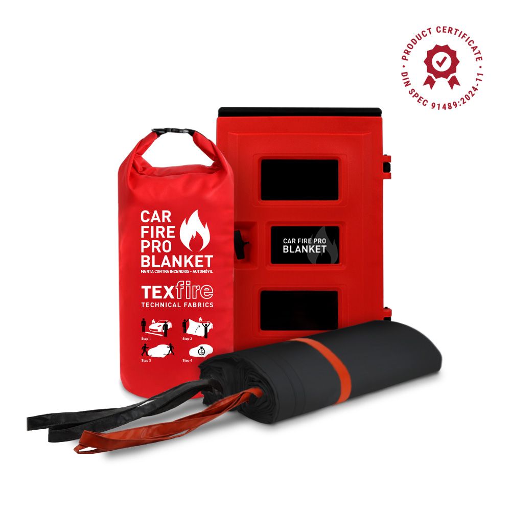 Požarna odeja za električna vozila TEXFIRE PRO, 9x6m