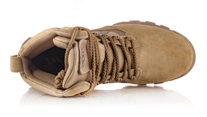 Visoki taktični čevlji MANCHESTER svetlo rjavi